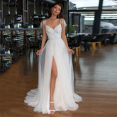 New elegant Princess Wedding dress Sexy V-neck backless feather Decal Beach Garden Bridal Party dress Wedding ball dress 14W